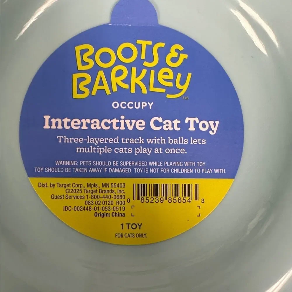 Boots & Barkley Blue 3 Layer Trackball Interactive Cat Toy